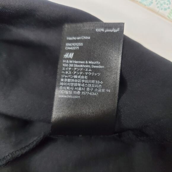 H&M | Black Zip Front Dress, Size 6 - Picture 8 of 8